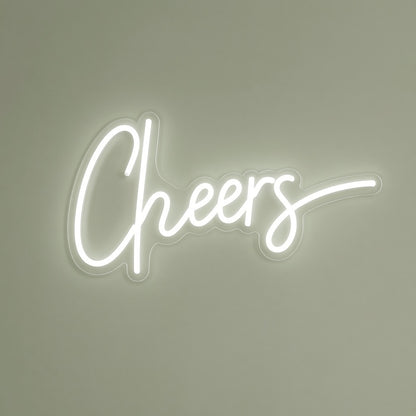 Cheers Wedding Decor LED Neon Sign - natural light view