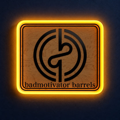 Circular Monogram Emblem LED Neon Sign - product hero