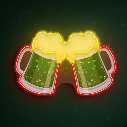 Clinking Beer Mugs LED Neon Sign - product hero