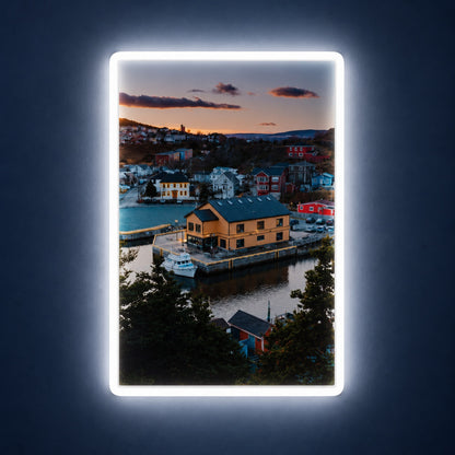Coastal Harbor Scene LED Neon Sign - product hero
