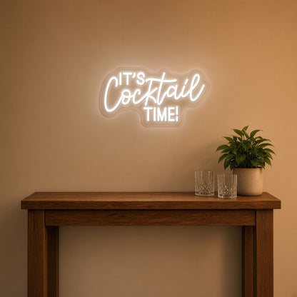 Cocktail Time LED Neon Sign - lifestyle view