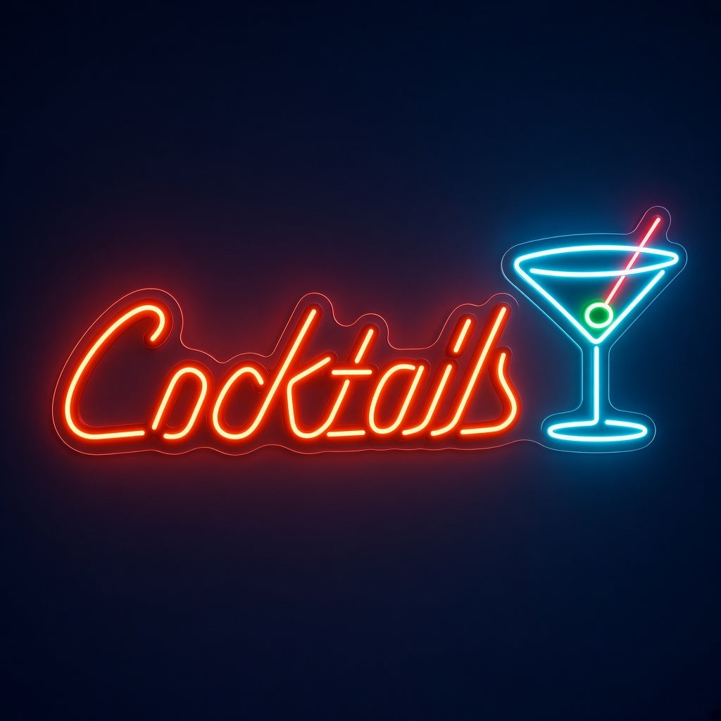 Cocktails Restaurant Decor LED Neon Sign - product hero
