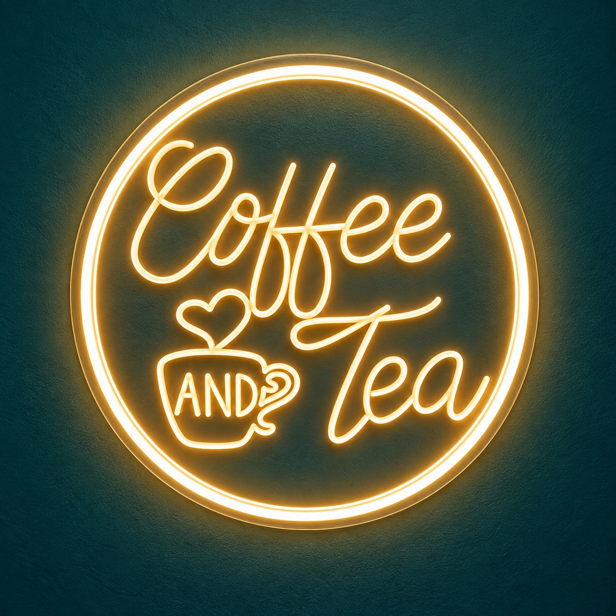 Coffee And Tea LED Neon Sign - product hero