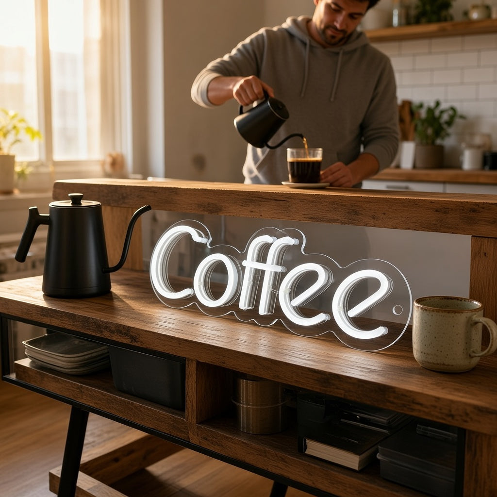 Coffee Bakery Decor LED Neon Sign - lifestyle view