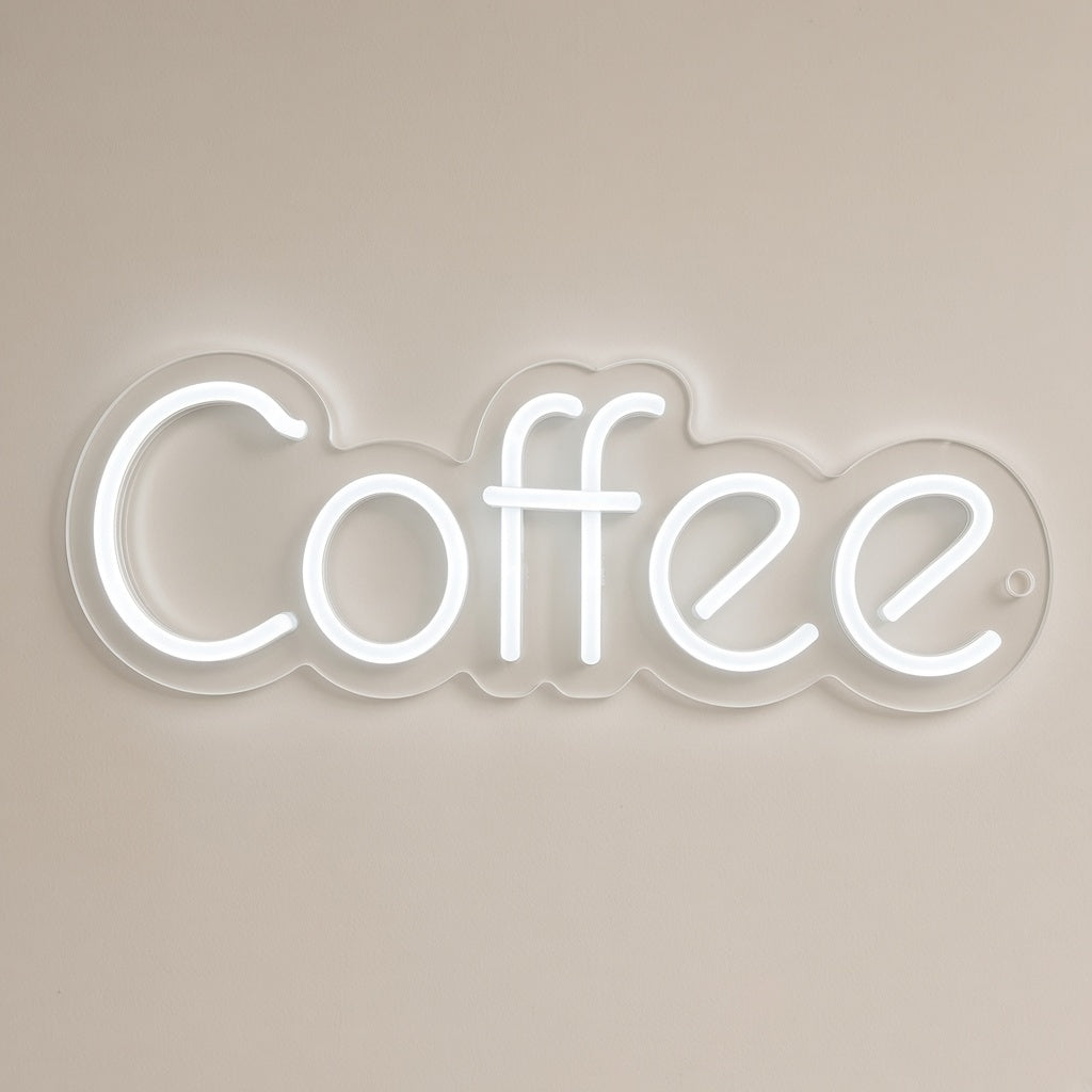 Coffee Bakery Decor LED Neon Sign - natural light view