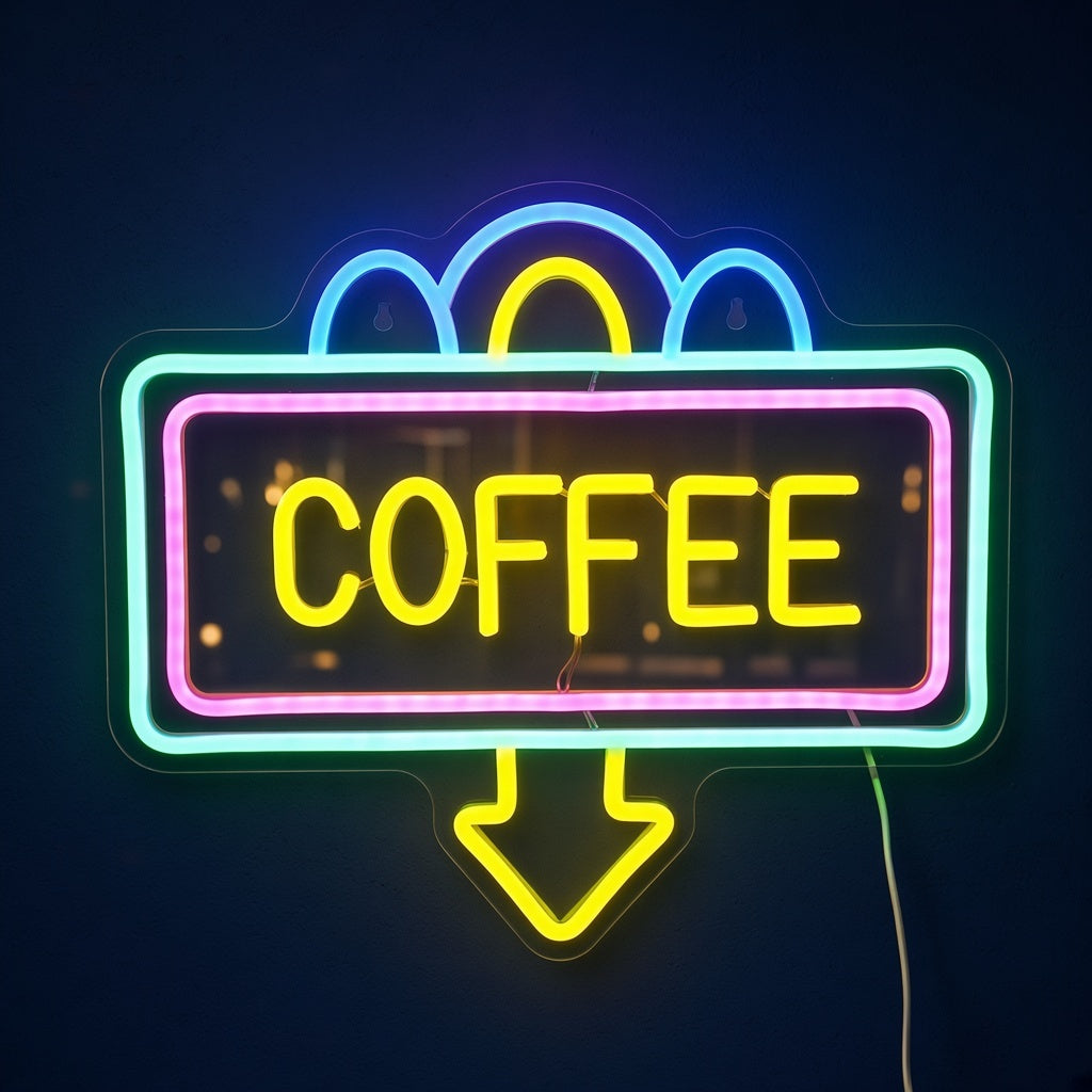 Coffee Cafe Decor LED Neon Sign - product hero