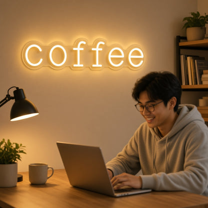Coffee Home Office Decor LED Neon Sign - lifestyle view