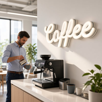 Coffee Office Decor LED Neon Sign - lifestyle view