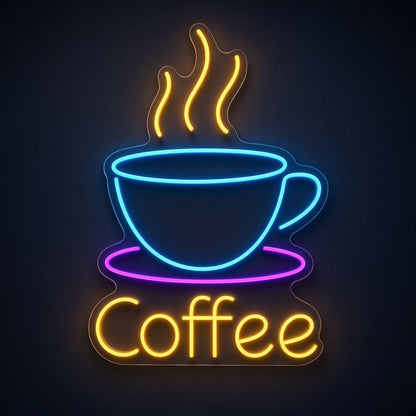 Coffee Remote Control LED Neon Sign - product hero
