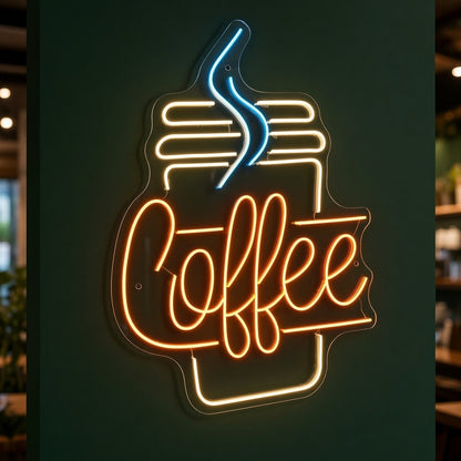 Coffee Wall Mount LED Neon Sign - product hero
