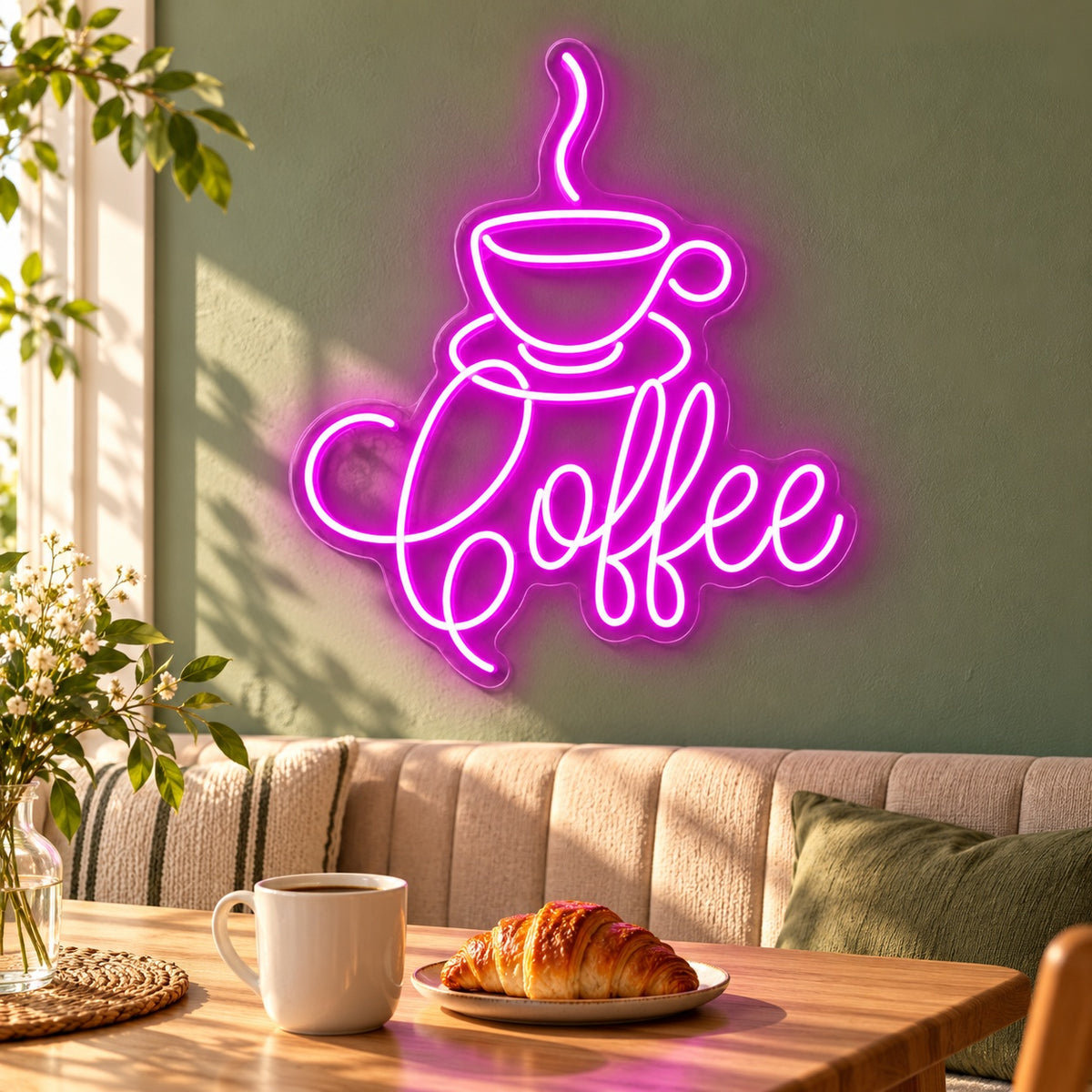 Coffee LED Neon Sign - lifestyle view