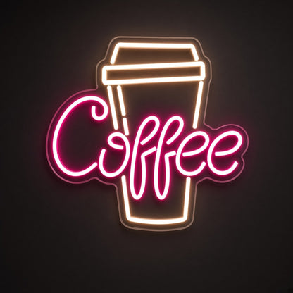 Coffee To Go Cup for Cafe Coffee Shop LED Neon Sign - product hero