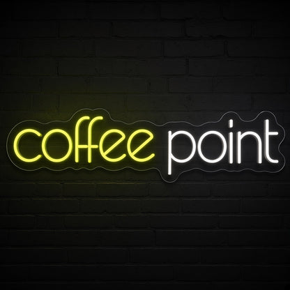 Coffee Point LED Neon Sign - product hero
