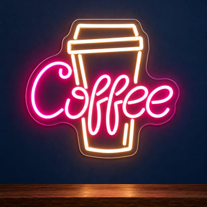 Coffee Takeaway Cup LED Neon Sign - product hero