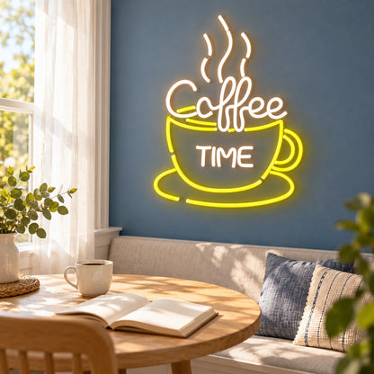 Coffee Time LED Neon Sign - lifestyle view