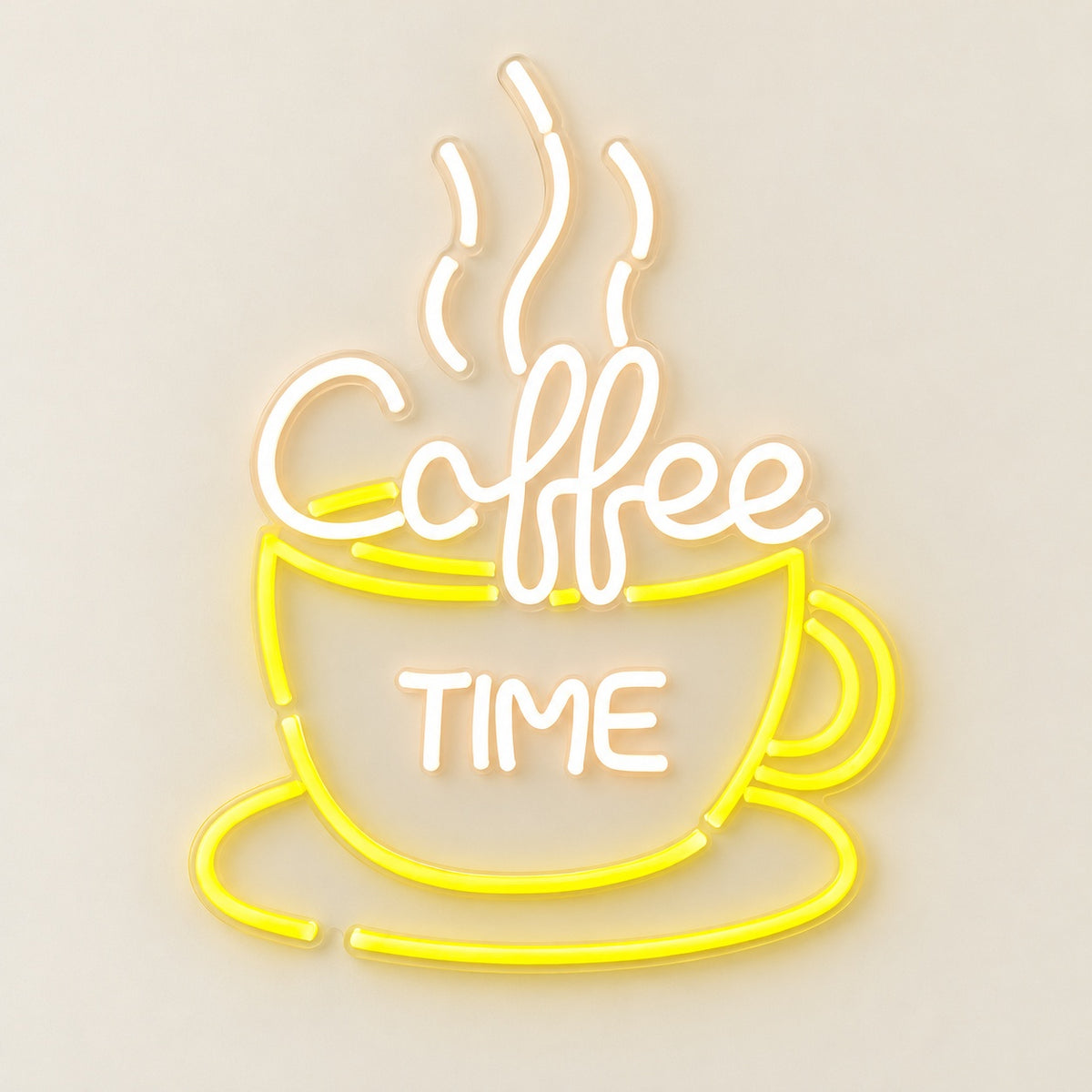 Coffee Time LED Neon Sign - natural light view