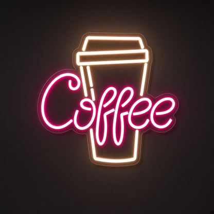 Coffee To Go Cup Cup for Cafe Counter LED Neon Sign - product hero