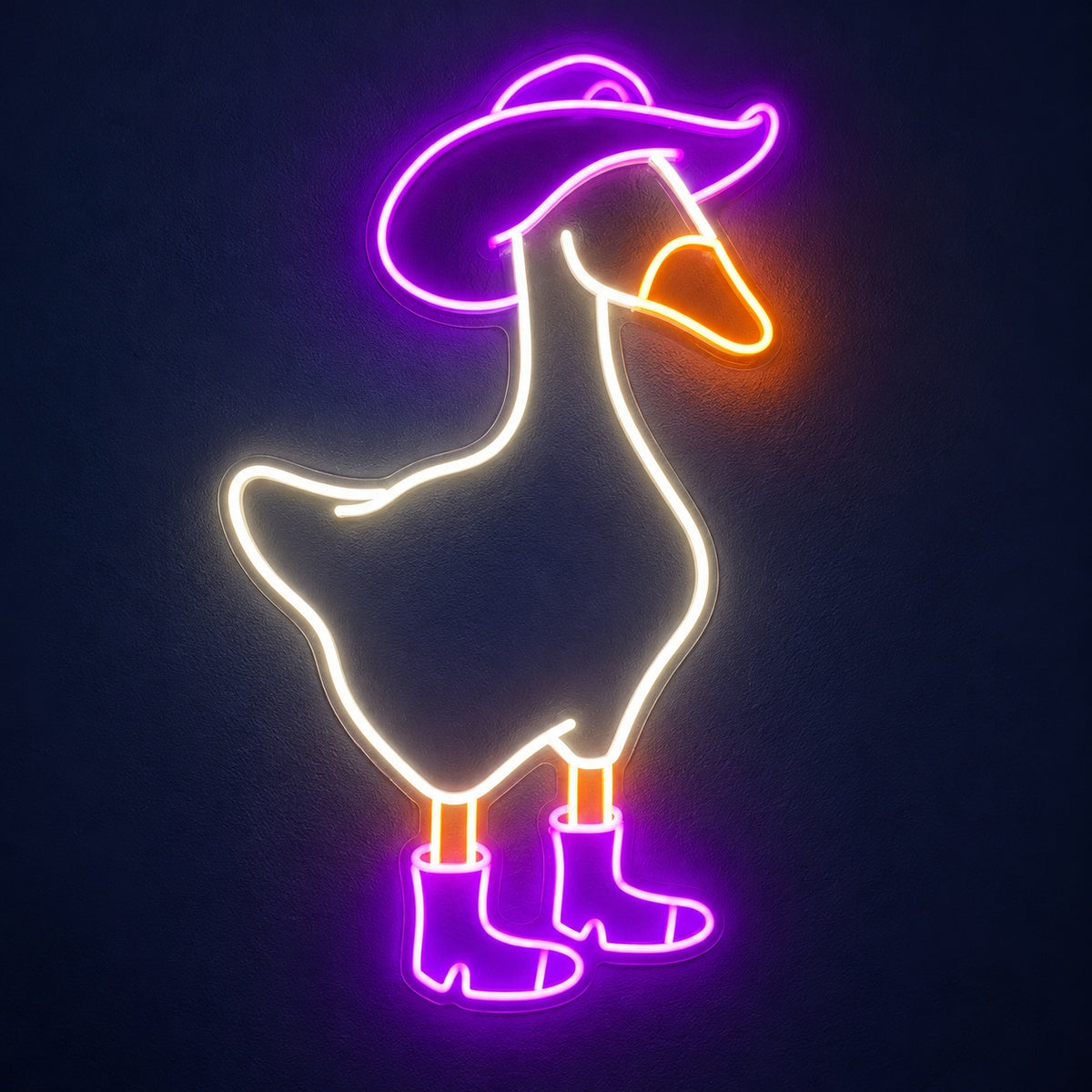 Cowboy Goose in Boots LED Neon Sign - product hero