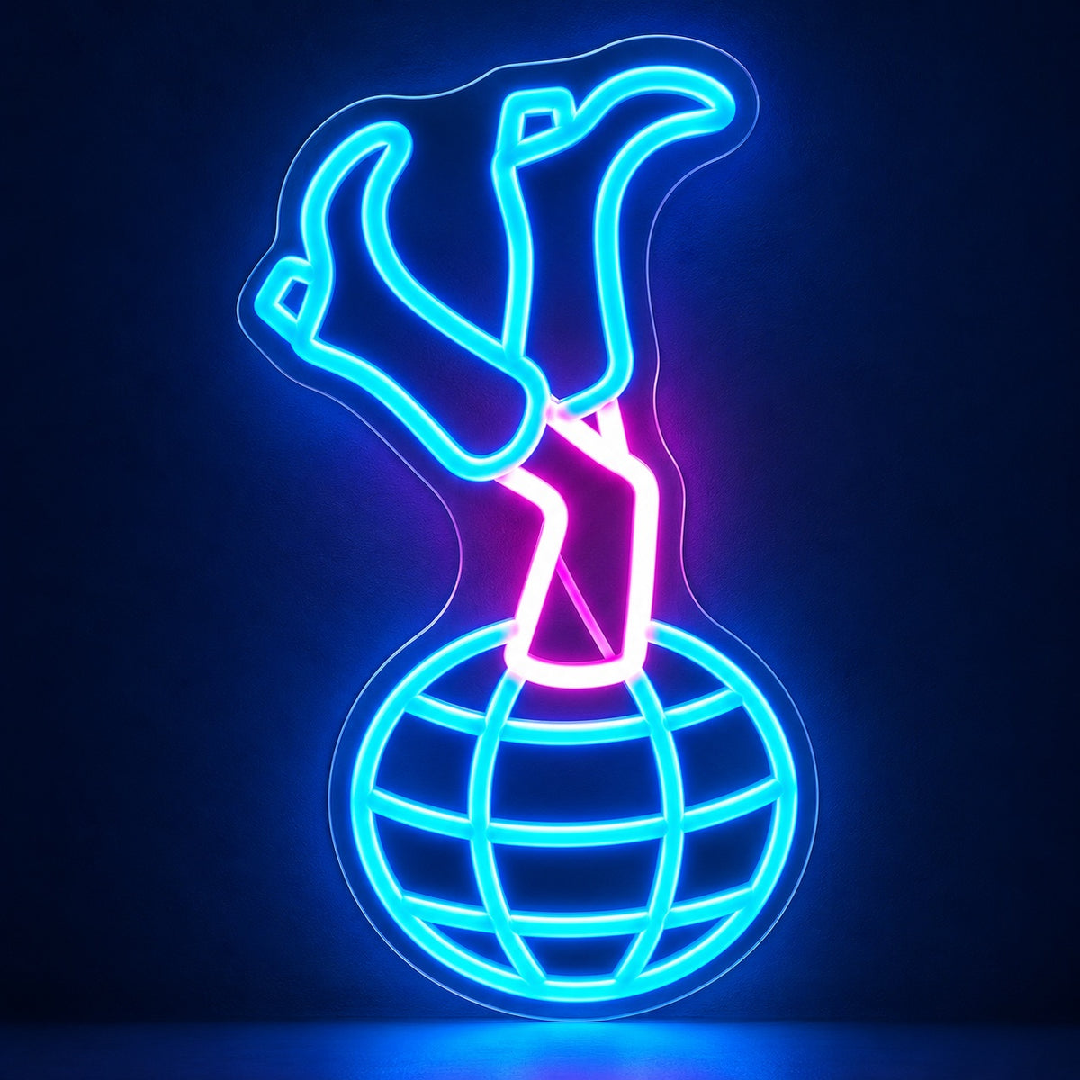 Cowgirl Boots on Disco Ball LED Neon Sign - product hero