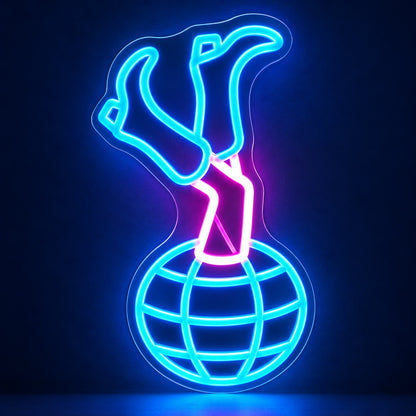 Cowgirl Boots on Disco Ball LED Neon Sign - product hero