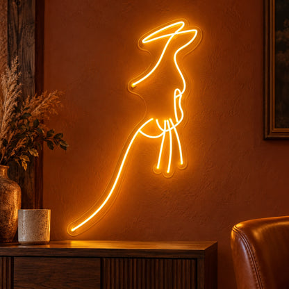 Cowgirl Silhouette LED Neon Sign - advertising view