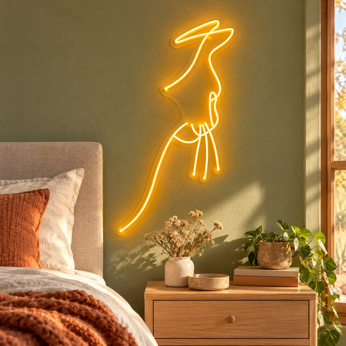 Cowgirl Silhouette LED Neon Sign - lifestyle view