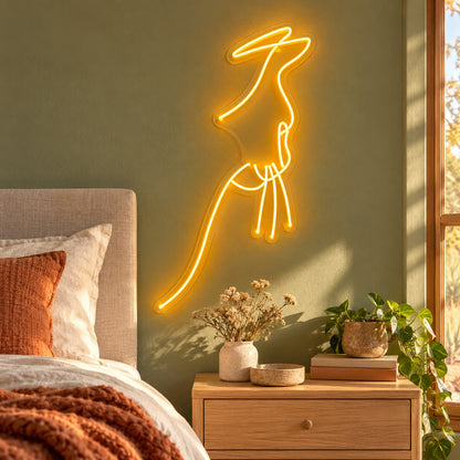 Cowgirl Silhouette LED Neon Sign - lifestyle view
