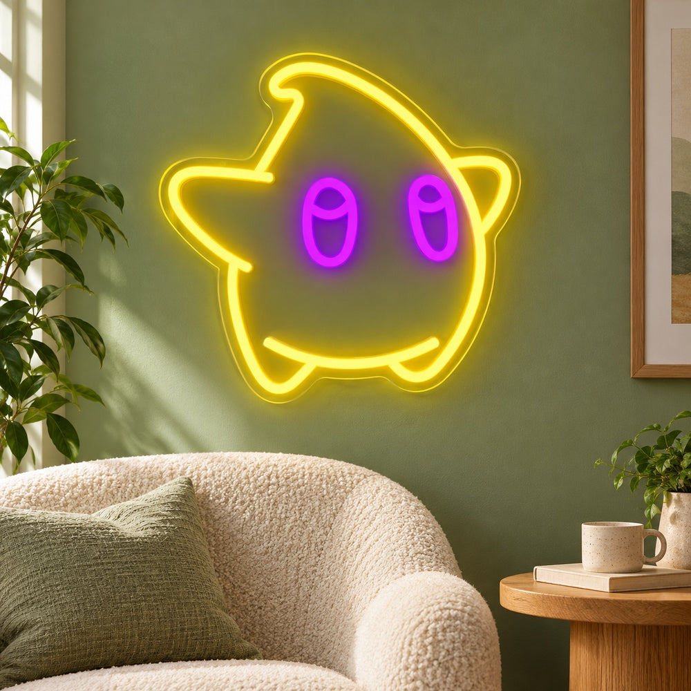 Cute Star Character LED Neon Sign – Shineneon