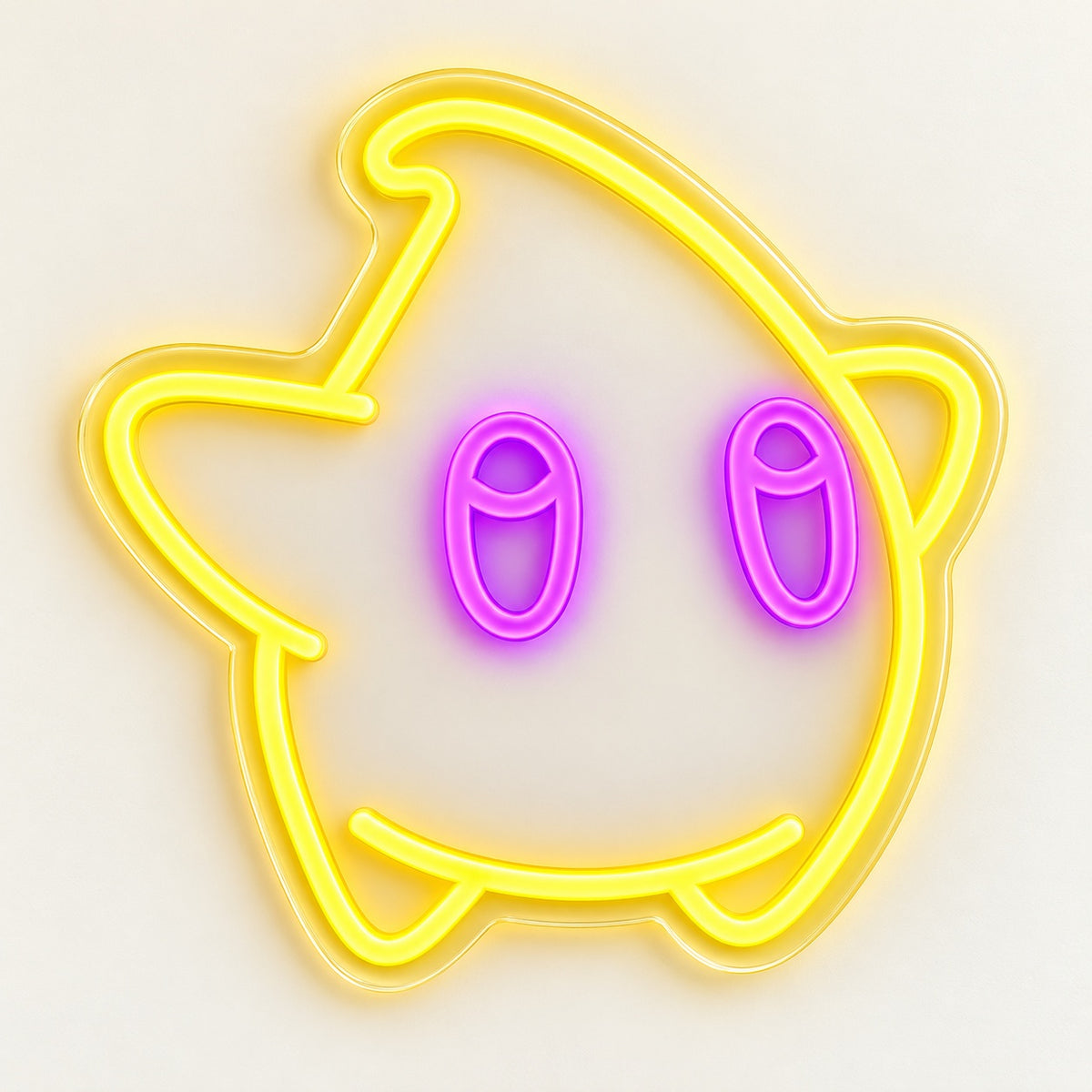 Cute Star Character LED Neon Sign - natural light view
