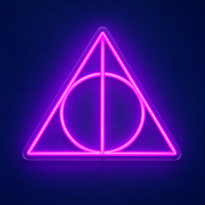 Deathly Hallows Symbol LED Neon Sign - product hero