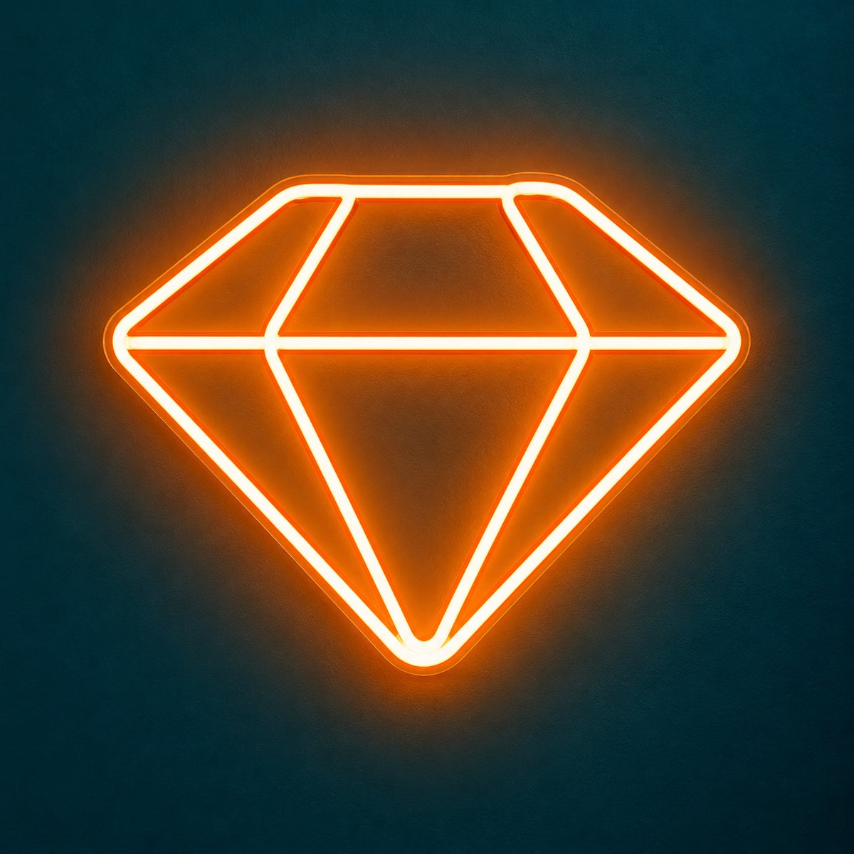 Diamond Outline LED Neon Sign - product hero