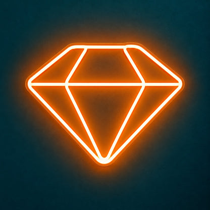 Diamond Outline LED Neon Sign - product hero