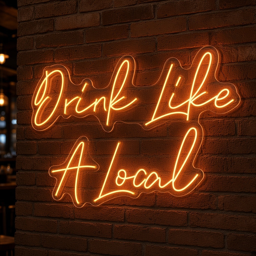 Drink Like A Local LED Neon Sign - product hero