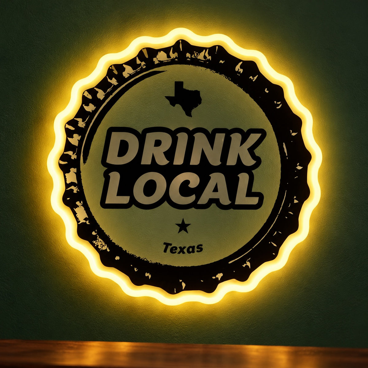 Drink Local Texas LED Neon Sign - product hero