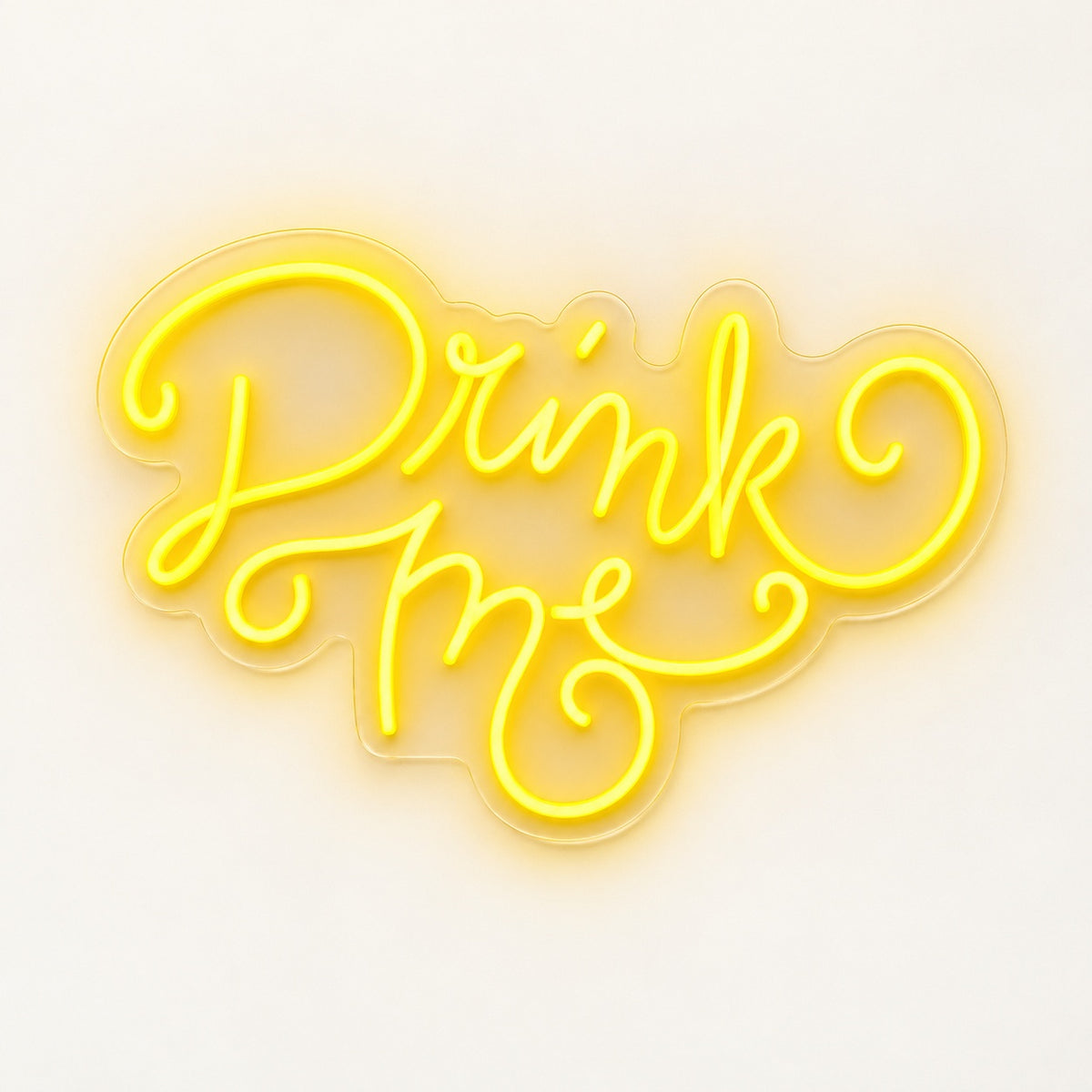 Drink Me LED Neon Sign - natural light view