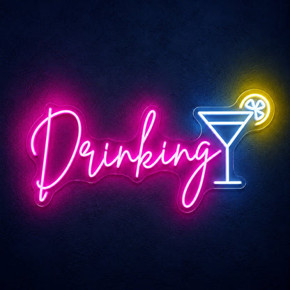 Drinking LED Neon Sign - product hero