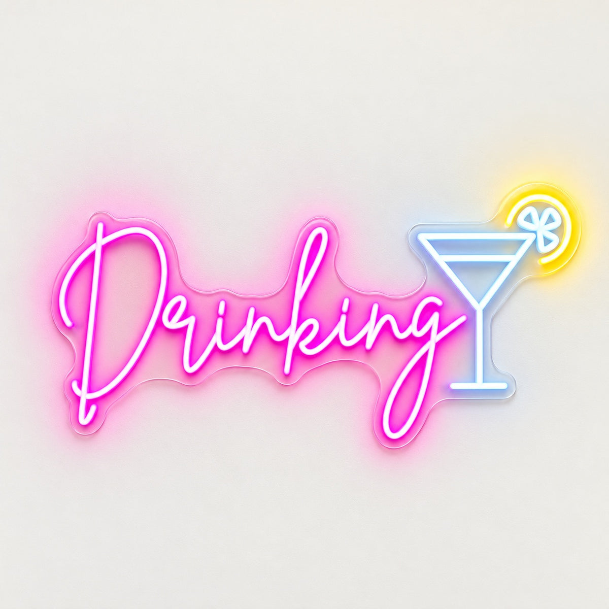 Drinking LED Neon Sign - natural light view