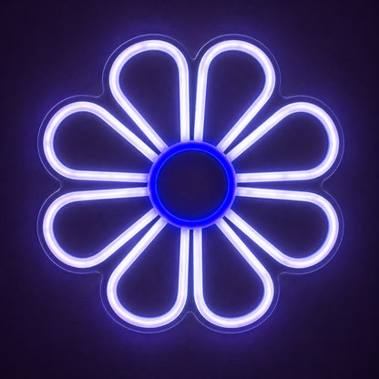 Eight Petal Daisy LED Neon Sign - product hero