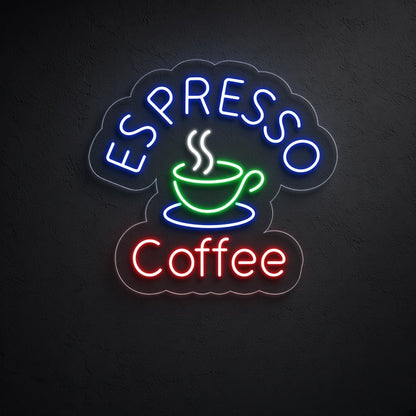 Espresso Coffee LED Neon Sign - product hero