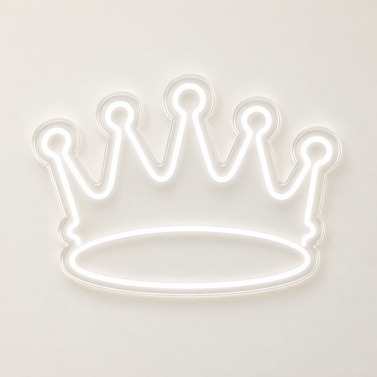 Five Point Crown LED Neon Sign - natural light view