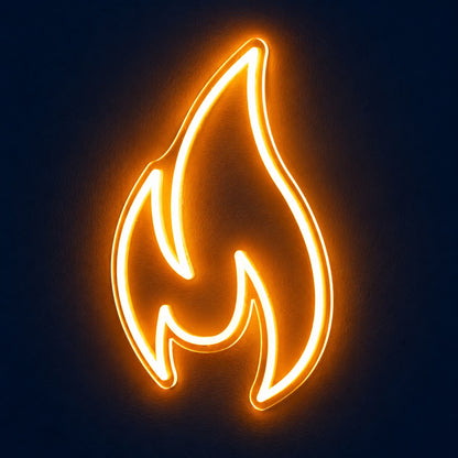 Flame Outline LED Neon Sign - product hero