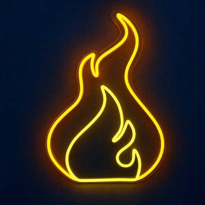 Flame Outline LED Neon Sign - product hero