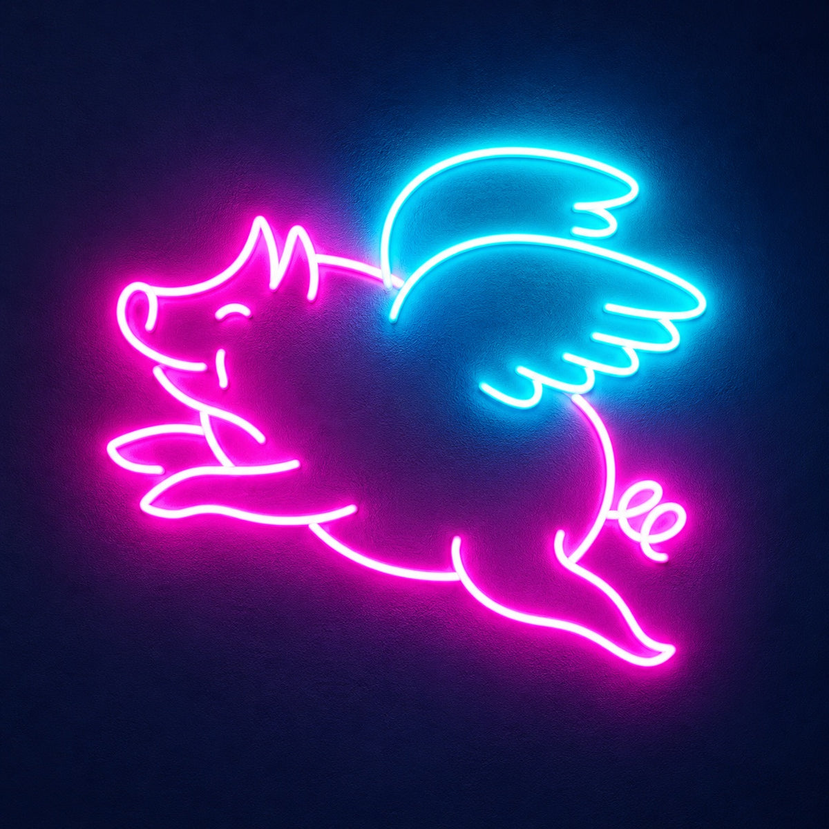 Flying Winged Pig LED Neon Sign - product hero