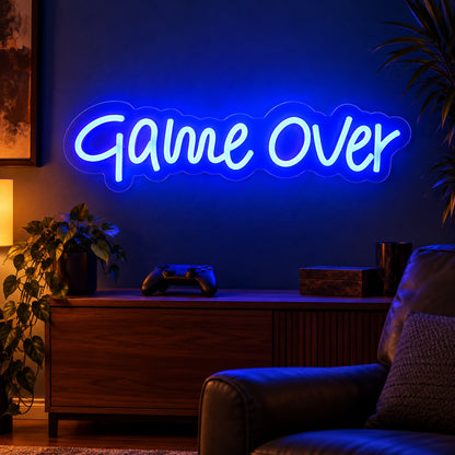 Game Over LED Neon Sign - advertising view