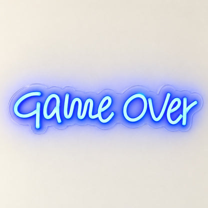 Game Over LED Neon Sign - natural light view