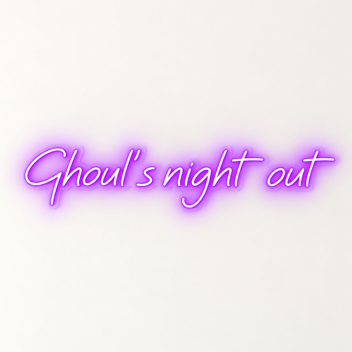 Ghoul's Night Out LED Neon Sign - natural light view