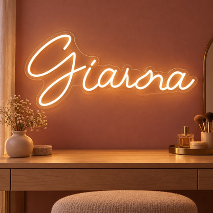 Giana LED Neon Sign - advertising view