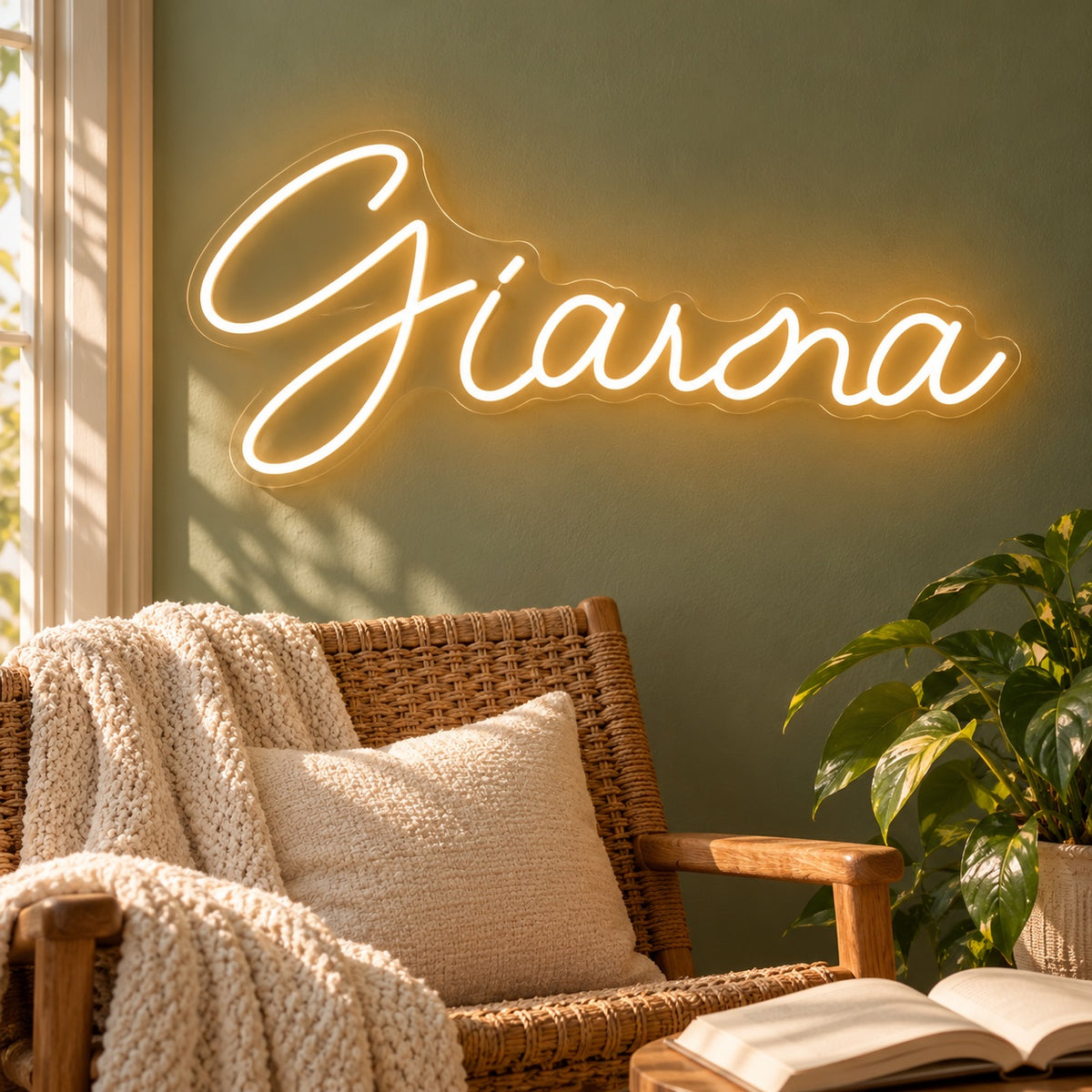 Giana LED Neon Sign - lifestyle view