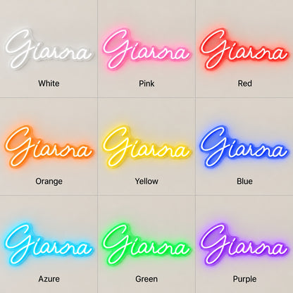 Giana LED Neon Sign - nine-color grid