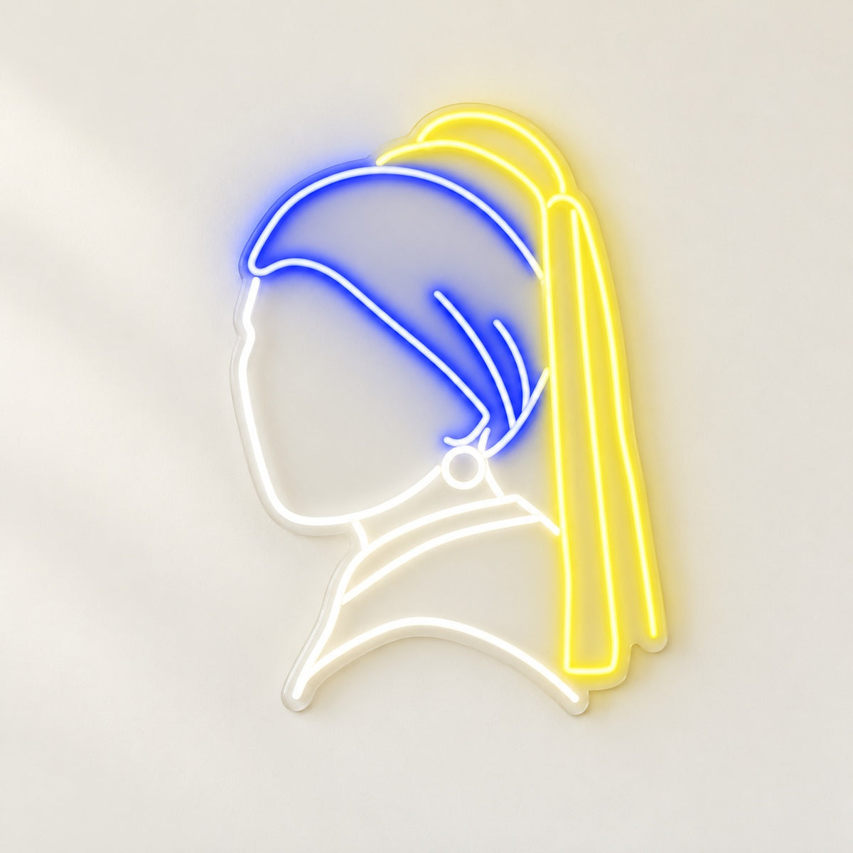 Girl With Pearl Earring LED Neon Sign - natural light view